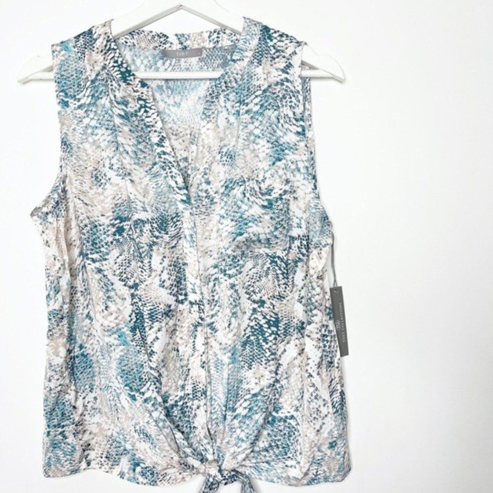 TART Liya Python Print Tie Front Blouse NWT - image 2